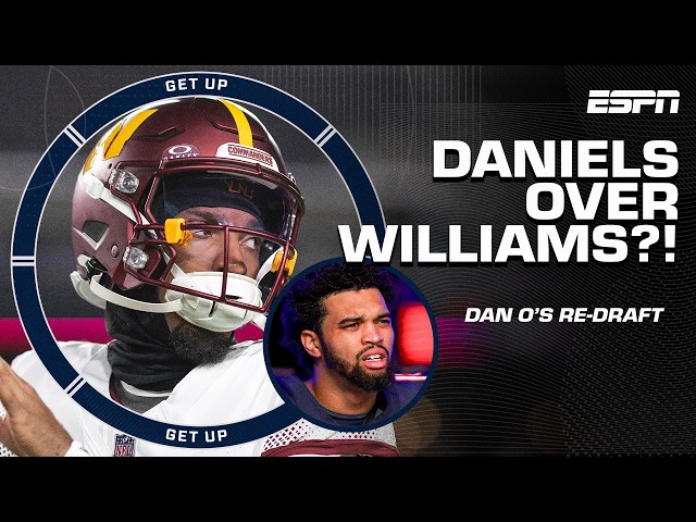 Dan Orlovsky RE-DRAFTS the 2024 NFL Draft QB class 👀 Jayden Daniels OVER Caleb Williams? | Get Up