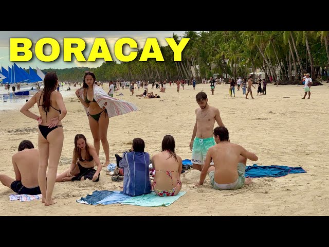 Boracay Island, Philippines | Walking the Best White Beach in the World | HABAGAT 2024-Rainy Season