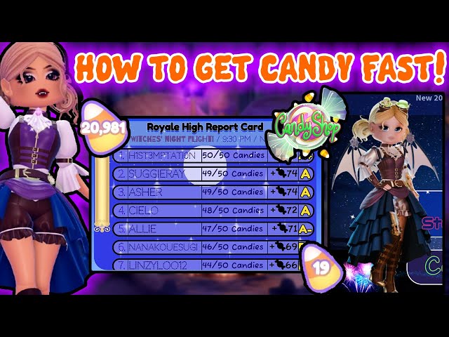 EASY How To Get Candy Fast In The New Halloween Update Royale High