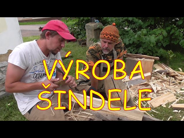 Šindel - ruční výroba