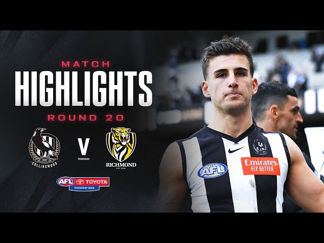 Collingwood v Richmond Highlights | Round 20, 2024 | AFL