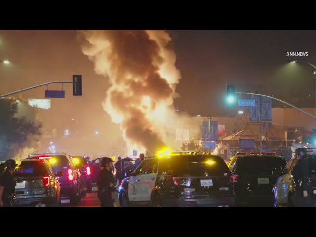 World Series celebrations turn chaotic in LA