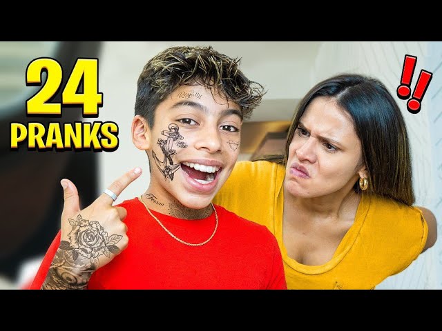 24 PRANKS in 24 HOURS!!