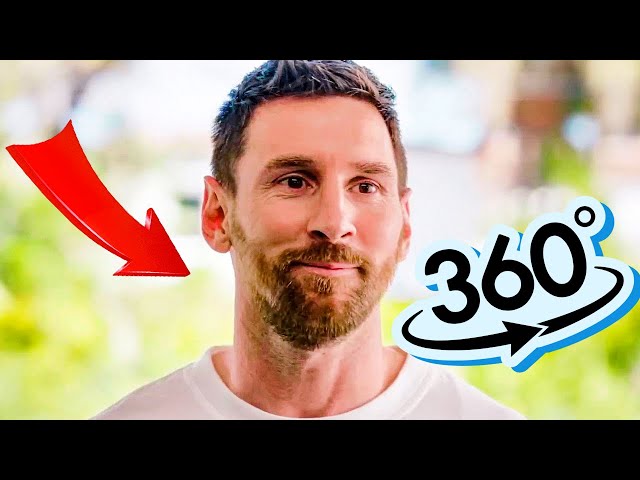 Find Lionel Messi  But it's 360 degree video. Finding Challenge 360 ​​VR Video