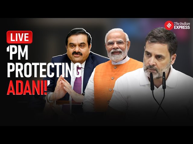 LIVE: Rahul Gandhi Attacks PM Modi, Gautam Adani Amid Allegations Against Adani & Indian Govt By USA