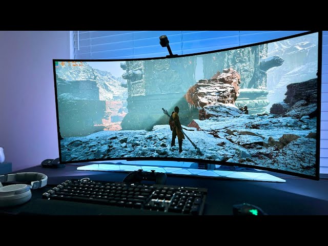 This Game is BEAUTIFUL! Black Myth Wukong on a 2024 LG UltraWide OLED | LG45GS96QB RTX HDR Gameplay