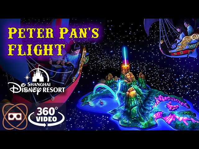 [5K 360] Magical Shanghai Disneyland Peter Pan's Flight - 360° POV