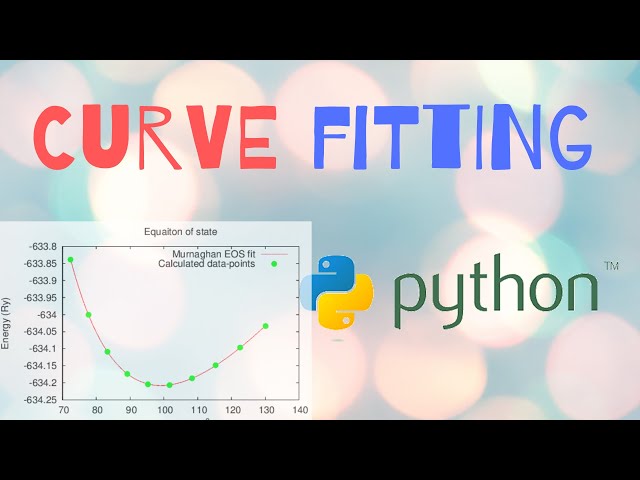 Non-Linear CURVE FITTING using PYTHON