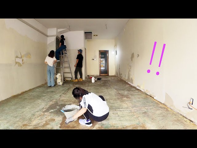 【remodeling】The floor was in tatters！