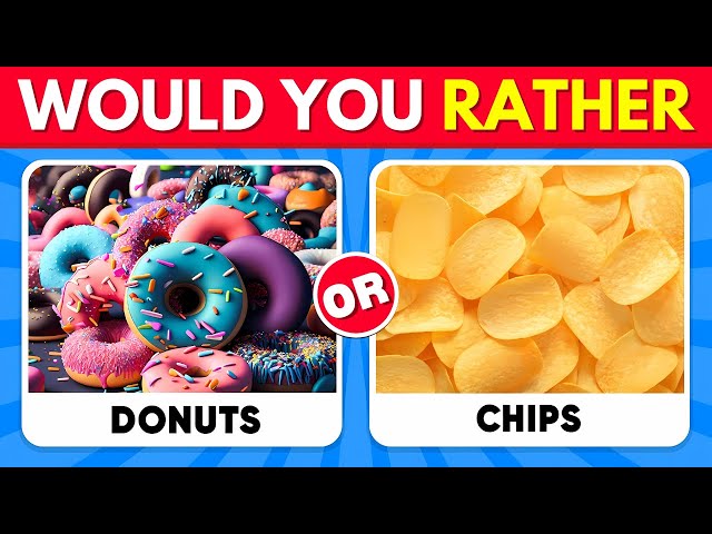 Would You Rather...? Savory Or Sweet Edition 🍫🍕 Qik Quiz