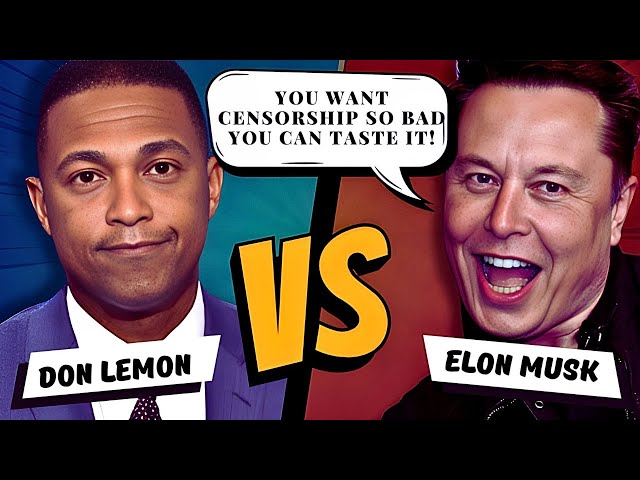 Elon Musk and Don Lemon Heated Debate On Censorship