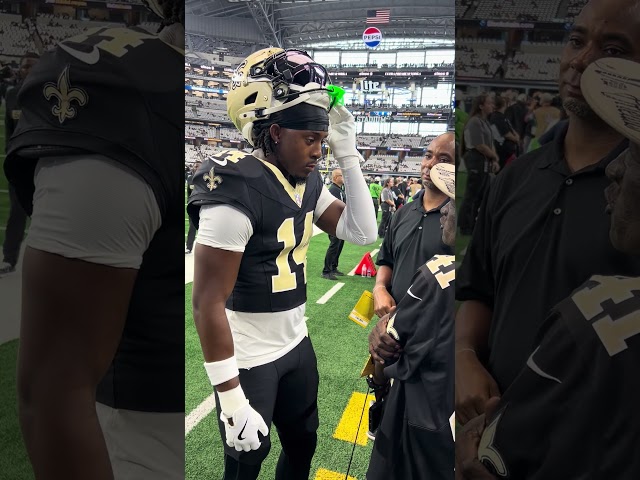 #Saints rookie Kool-Aid McKinstry greets fans before #Cowboys game #nfl #saintsnation