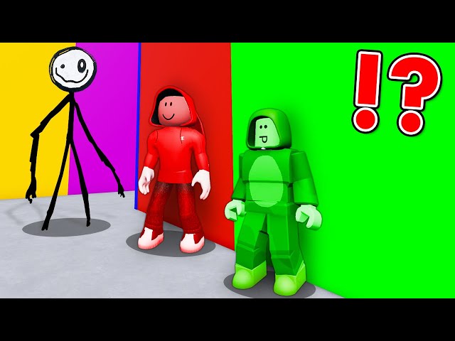 HIDE AND SEEK WITH STICK FIGURE INK - ROBLOX COLOR OR DIE