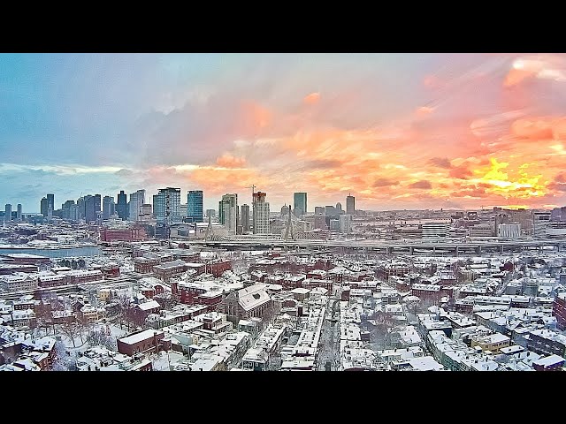 Bunker Hill Monument: Snowstorm in 360