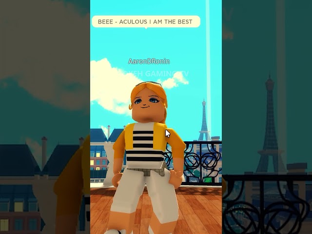 If CHLOE BOURGEOIS Had Her Own THEME SONG (Miraculous Roblox Meme) #shorts