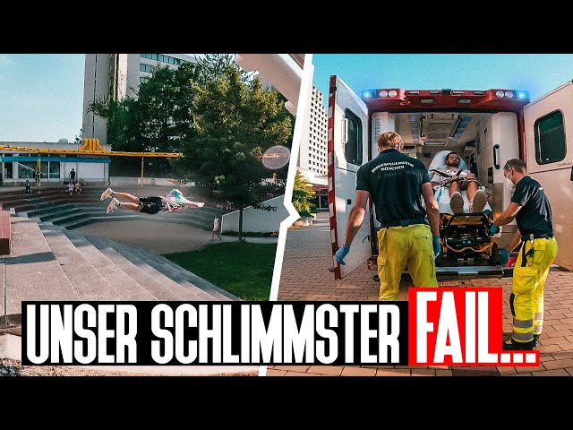 HE BROKE HIS HIP! - Heavy Parkour FAIL in Munich