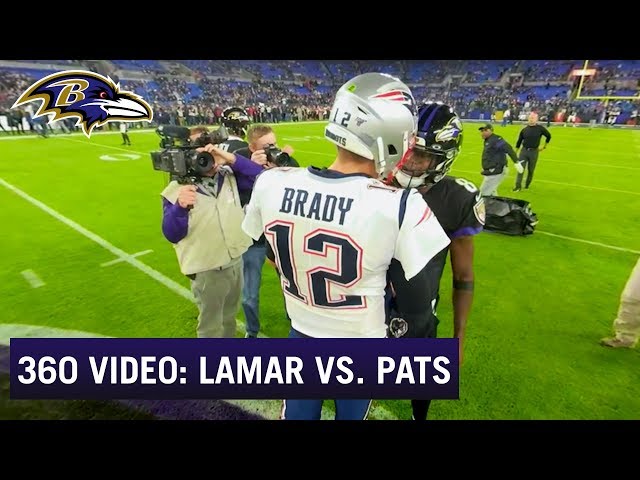 360-Degree View of Lamar Jackson's Game vs. the New England Patriots | Baltimore Ravens