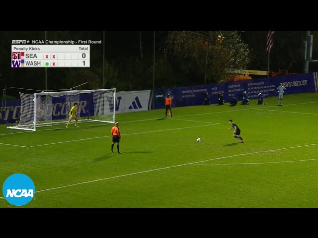 Washington vs. Seattle: Full PK shootout in NCAA men's first round