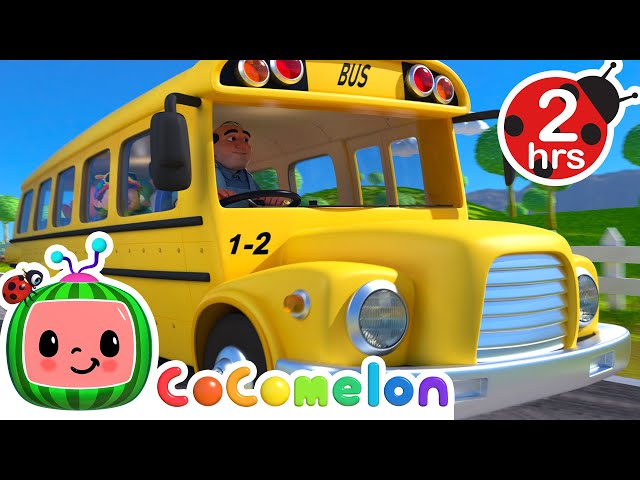 🚍 Wheels on the Bus KARAOKE! 🚍| 2 HOURS OF @CoComelon | Sing Along With Me! | Moonbug Kids Songs