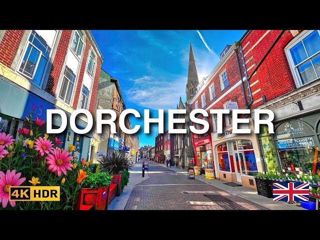 Dorchester Dorset Walking Tour in 4K HDR | Discovering the History of England’s Roman Town in 2024