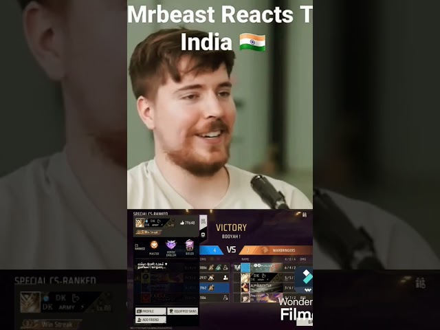 Mrbeast reacted my video😯😯 #short#mrbeast#totalgaming#mrbeastshorts#freefire#garenafreefire#