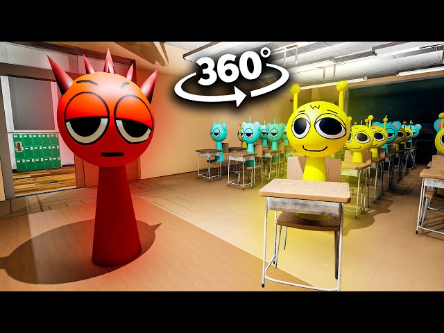 Incredibox Sprunki Appears In YOUR School - 360º/VR (fanmade)