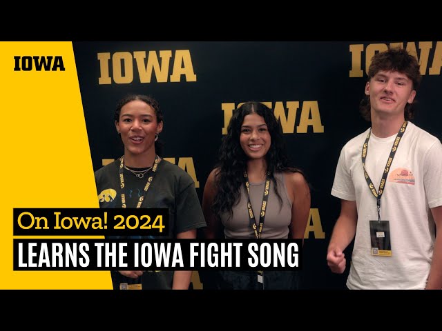 On Iowa! '24 Learns the Iowa Fight Song