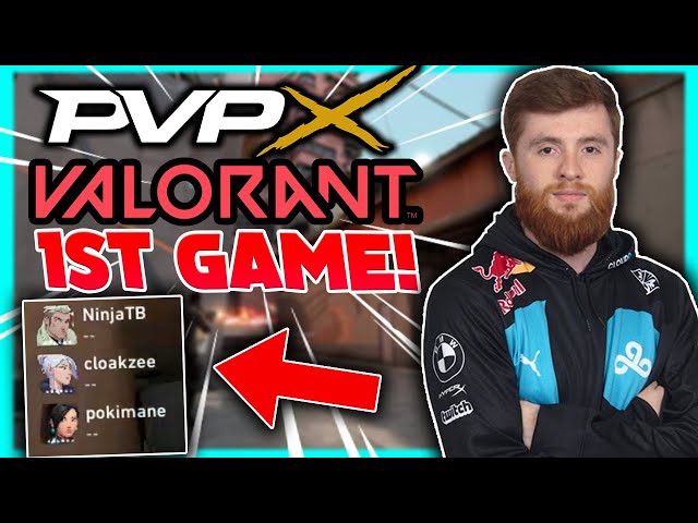 I SECRETLY GOT TO PLAY VALORANT AND THIS IS MY FIRST GAME ft Ninja Pokimane Cloakzy VS Lupo NoahJ456