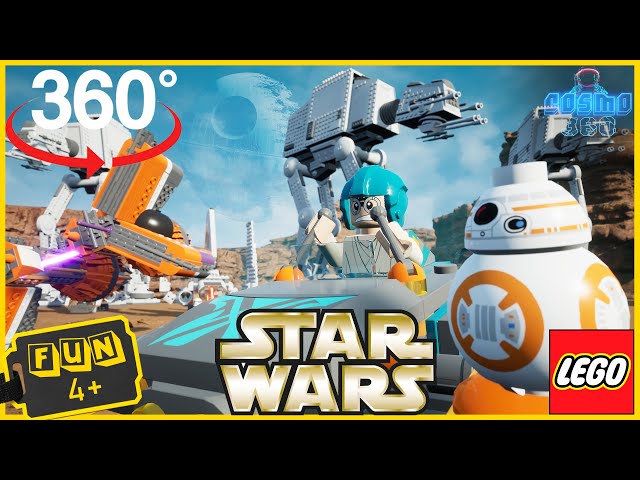 Lego Star Wars 360 VR Video. Skywalker VS Sebulba. Podrace Challenge