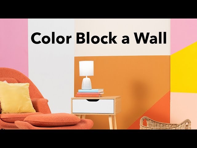 Learn to Color Block a Wall | Creative Ways to Add Color to your Home