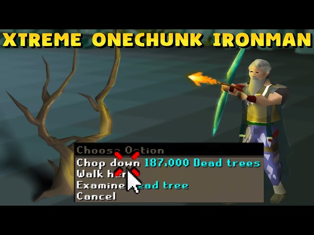 187,000 Dead Trees for a Magic Shortbow! Xtreme OneChunk Ironman #10