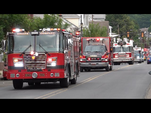 Citizens Fire Company of Tamaqua 2024 Block Party Fire Truck Lights & Sirens Parade