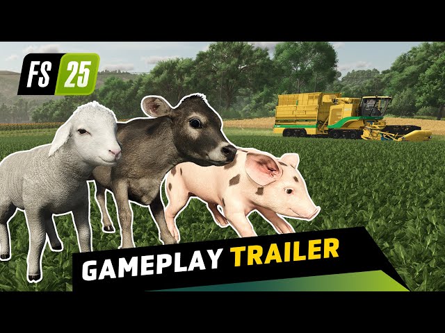 Gamescom (Official) Farming Simulator 25 Gameplay Trailer #fs25 #farmingsimulator25