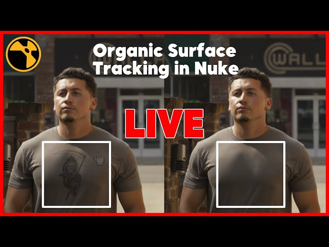 LIVE Comp | Organic Surface Tracking in Nuke | Smart Vector | Gridwarp Tracker #compositing #nuke