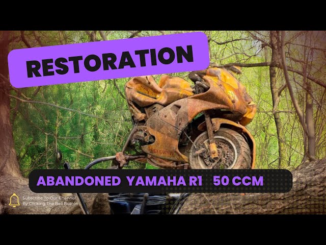 FULL RESTORATION MOTORCYCLE YAMAHA - found on tree - fun must see