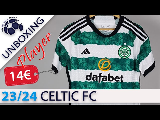 Celtic FC Home Jersey 23/24 (JJSport) Player Version Unboxing Review