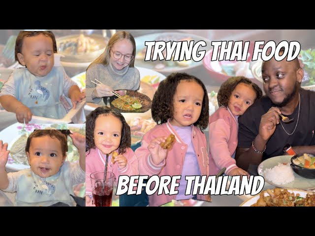 WHAT WILL WE EAT?! Taking our toddler & baby to try Thai food before we head there ✈️🇹🇭