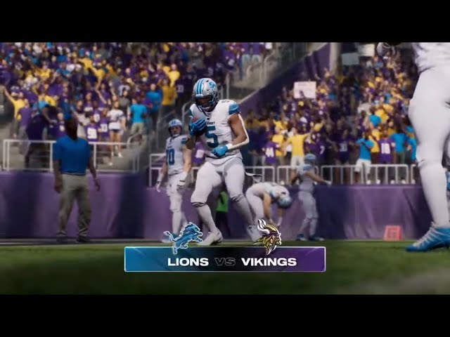 Madden NFL 25 - Detroit Lions (5-1) Vs Minnesota Vikings (2-3) Simulation PS5 Gameplay Week 7