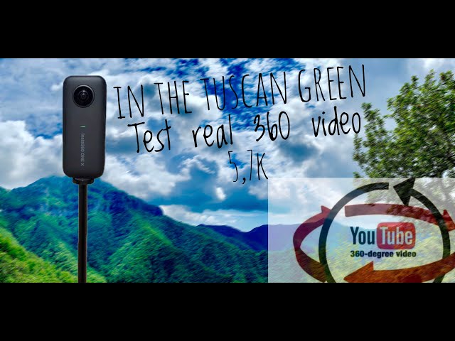 WALKING IN THE TUSCAN GREEN - Real 360 test video with Insta360 One X - Footage 5,7k