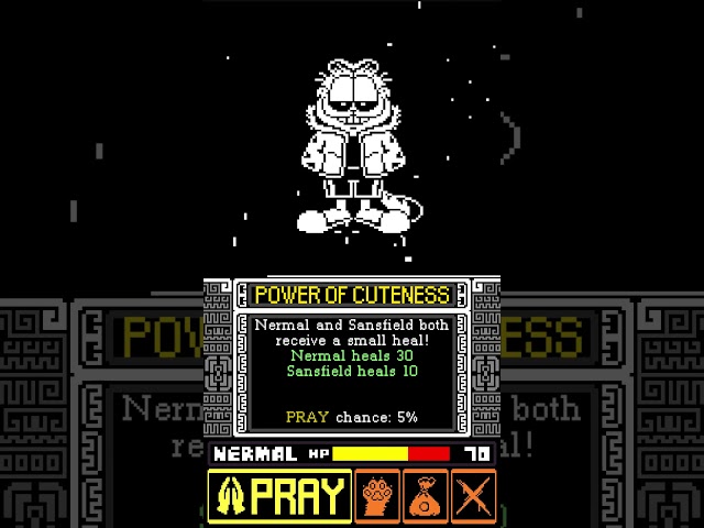 Undertale Fangame - PRAY Attacks - Bad Monday Simulator #shorts