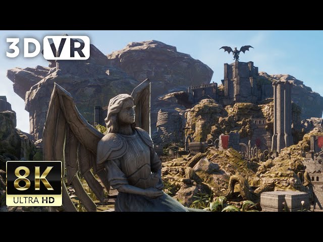 VR180 3D VIDEO | Old castle where dragons live - 8K ULTRA HD 60FPS