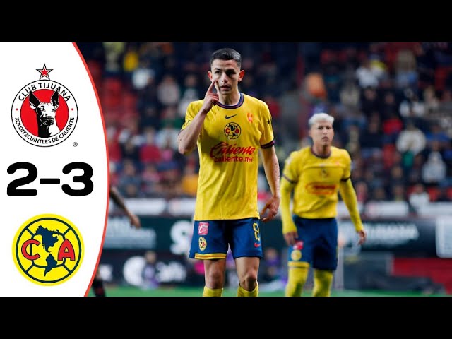 Tijuana vs America 2-3 Resumen Y Goles Play In Apertura 2024