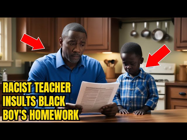 Racist Teacher Insults Black Boy's Homework, Has No Idea Who His Powerful Dad Is  Uplifting