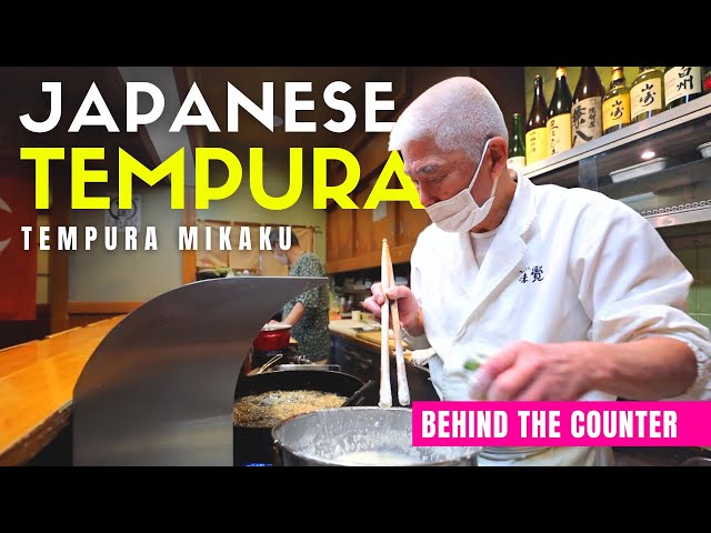 Behind the Counter at a Local Japanese Tempura Restaurant