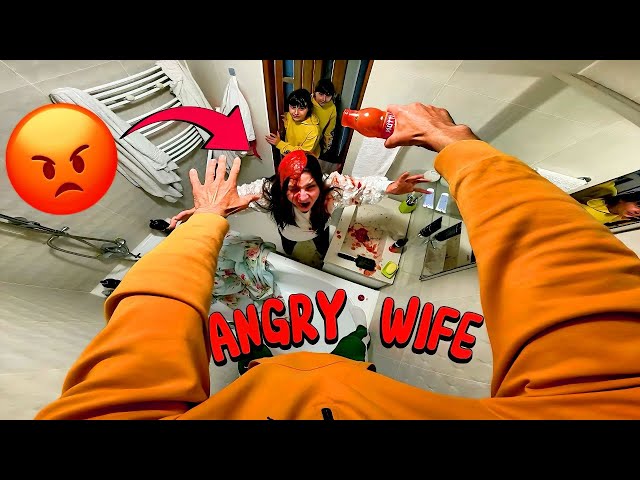 MY ANGRY WIFE ANNOYED BY PRANKS (Epic Comedy POV) @DumitruComanac  #prank #funny #angry #wife