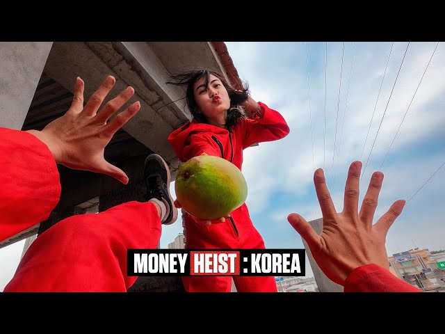 MONEY HEIST KOREA ESCAPING CRAZY GIRLFRIEND (Epic Parkour Chase)