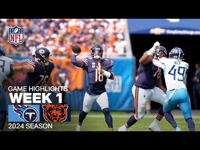 Tennessee Titans vs. Chicago Bears | NFL 2024 Week 1 Game Highlights