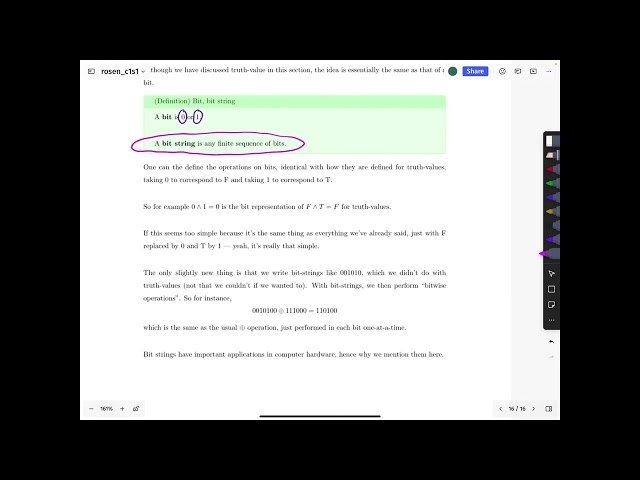 Discrete Math - 0009 - C1S1 Bit Strings