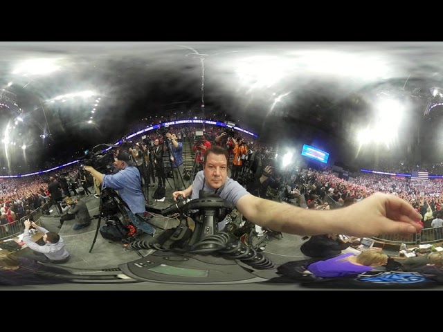 President Trump's rally in 360º