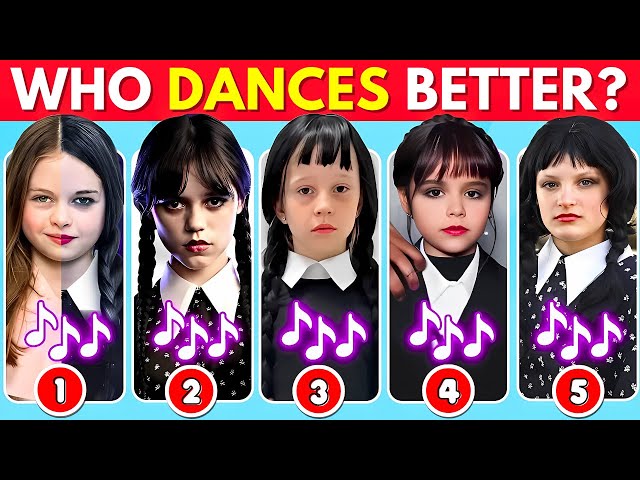 Who Dances Better? Wednesday Dance Edition 🖤💃 Salish Matter, Elsa, Like Nastya, Diana, Skibidi